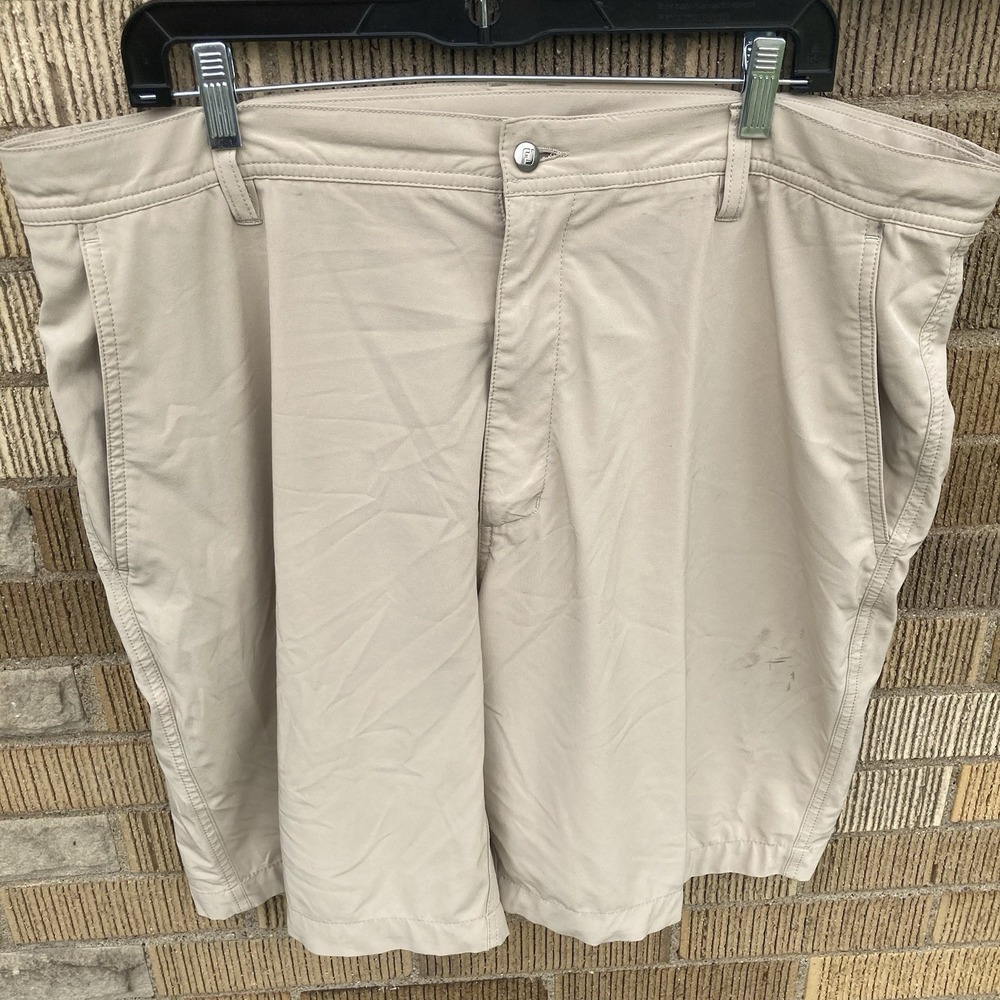 FootJoy Men's‎ Size 40 Golf Shorts Performance Stretch Khaki Athletic *Read